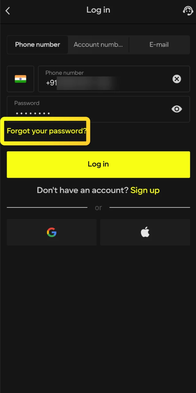 Verify your account currency is set to INR and check your balance within the Parimatch app.